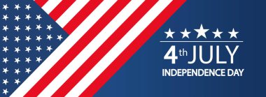 Abd Bağımsızlık Günü modern vektör illüstrasyon