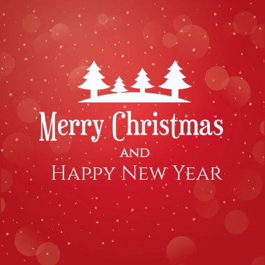 Noel afişinin modern temsili. Mutlu yıllar posteri.