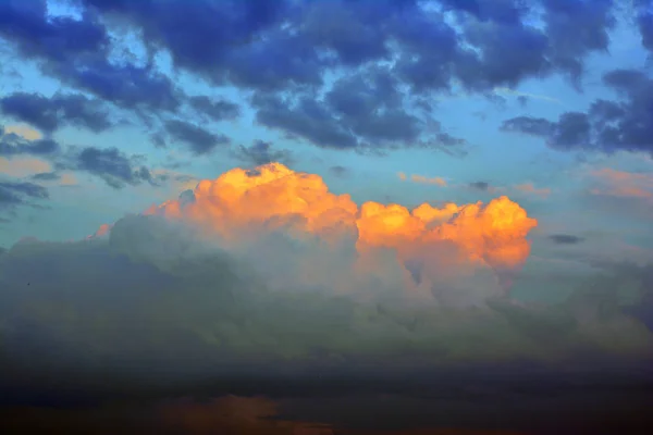 Pozadí Modrá Obloha Mraky — Stock fotografie