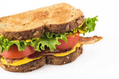 taze ev yapımı blt sandviç.