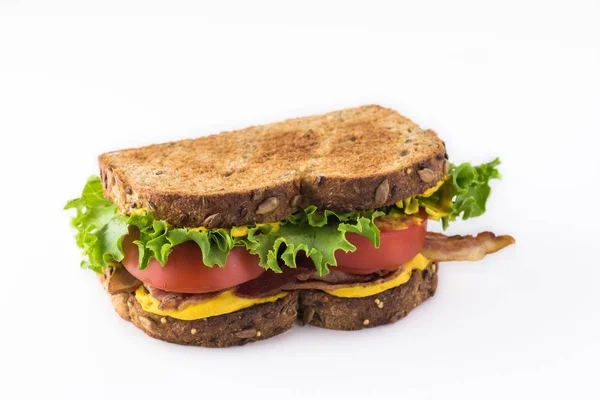 Verse zelfgemaakte blt sandwich. — Stockfoto