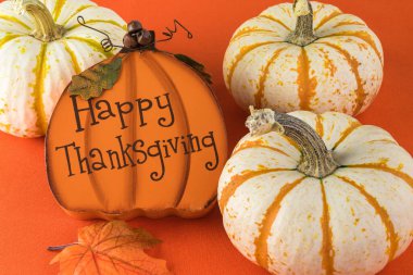 Şükran Günü tebrik kartı.