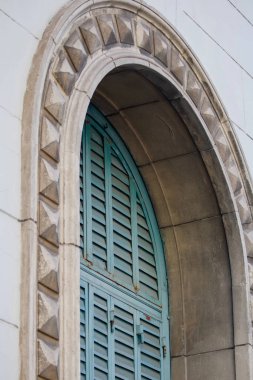 Architectural Detail Arched Window Building Facade Historic Stone