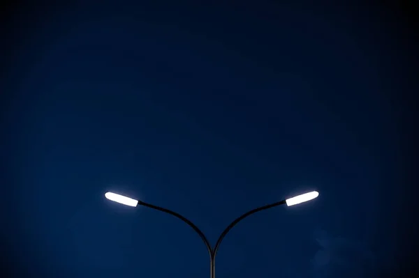 street modern lantern on a background of the night sky