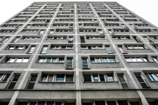 View Skyscraper Windows Old City Reflection New Building Mixture Glass — Stock Photo, Image