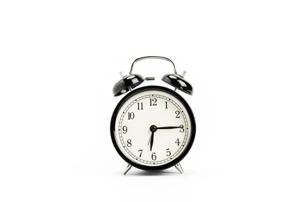 Vintage Alarm Clock Geïsoleerd Witte Achtergrond — Stockfoto