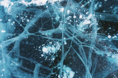 Donmuş göl, buz doku arka plan