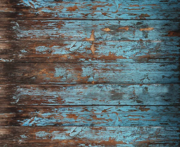 Textura Madeira Velha Descascamento Pintado Madeira Azul Para Fundo — Fotografia de Stock