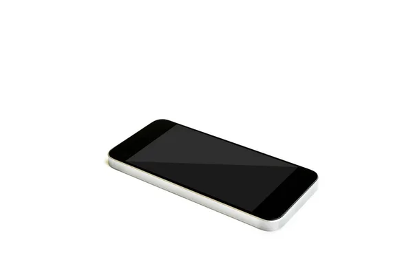 Mobiele Slimme Telefoon Geïsoleerd Witte Achtergrond — Stockfoto