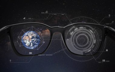 Akıllı gözlük, Vr sanal gerçeklik ve Ar artar gerçeklik teknolojisi. Bu görüntü unsuru Nasa tarafından döşenmiş
