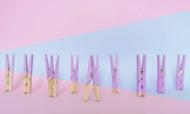 Benzersiz, bireysellik, liderlik ve farklı bir kavram düşünüyorum. Diğer klipler ile bir ahşap klip farkı, Vintage pastel renkli