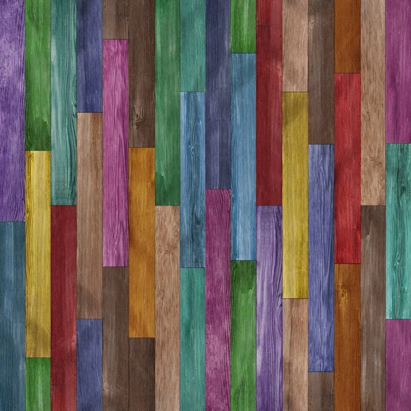 Nahtlos Bunt Bemalt Holz Textur Hintergrund — Stockfoto