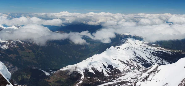 Panoramische Berg Het Zwitserse Alpen Gebergte Zwitserland — Stockfoto