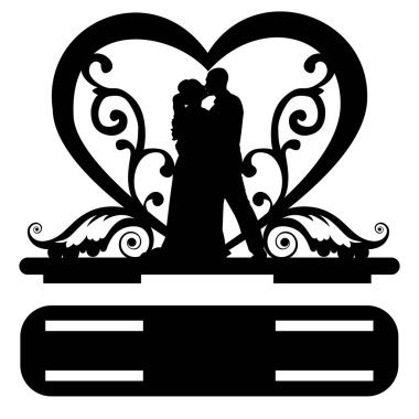 sevgi dolu bir çiftle peçete