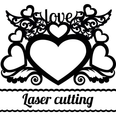 silhouette kuşlar ve desen çerçevesiyle