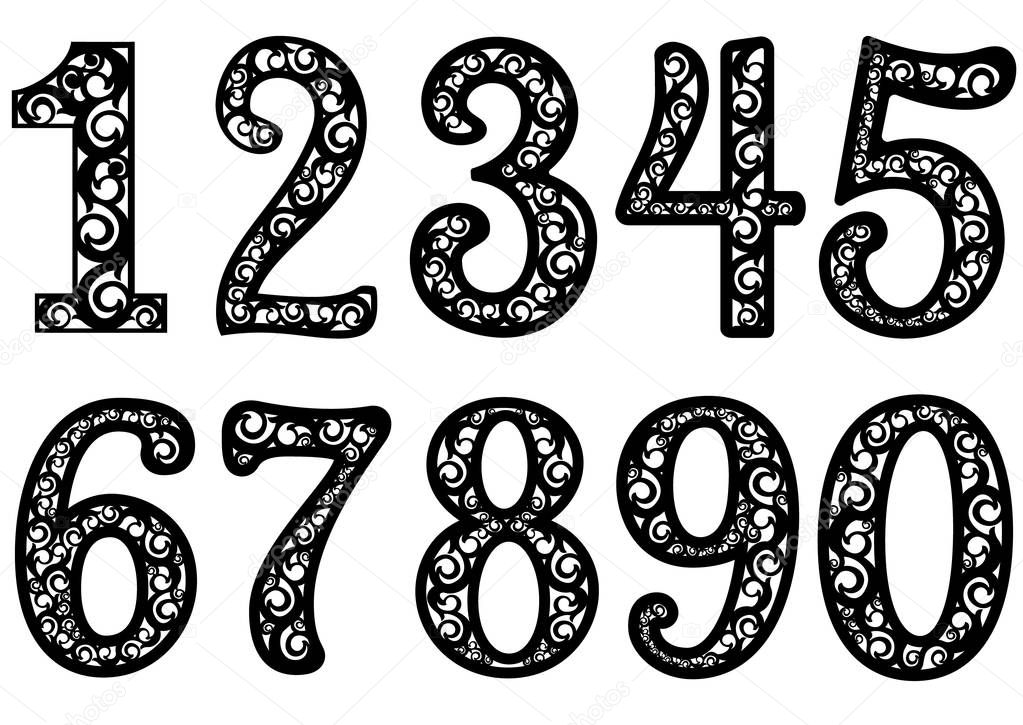 Laser cutting digit pattern