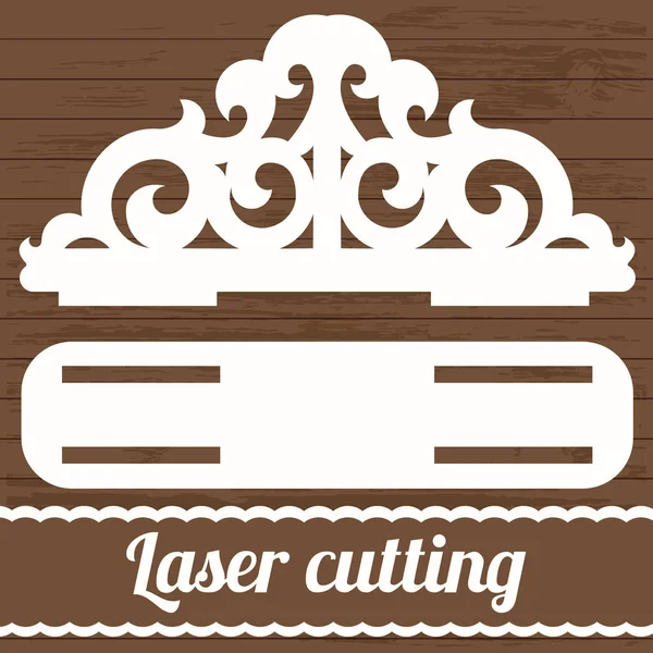 Laser Napkin Cutting Machine — Stock Vector