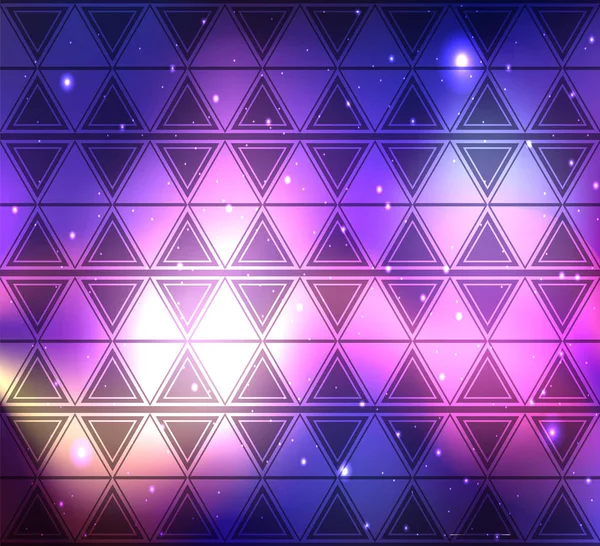 Fond Espace Avec Motif Boho Triangles Fond Vectoriel Pour Votre — Image vectorielle