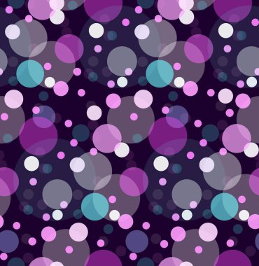 Sorunsuz doku şeffaf çok renkli tatlılar. Büyük ve küçük renkli daireler. Vektör şenlikli desen kağıt ambalaj için kumaşlar için arka plan ve yaratıcılığınızı.