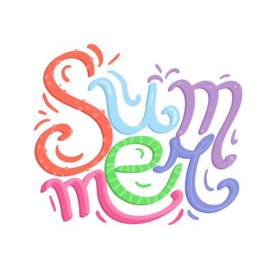 Elle yazılmış yazı yaz. Kaligrafi renkli yazıt. Vektör öğesi için afiş, T-shirt, kartpostallar ve tasarımınızı yazdırma