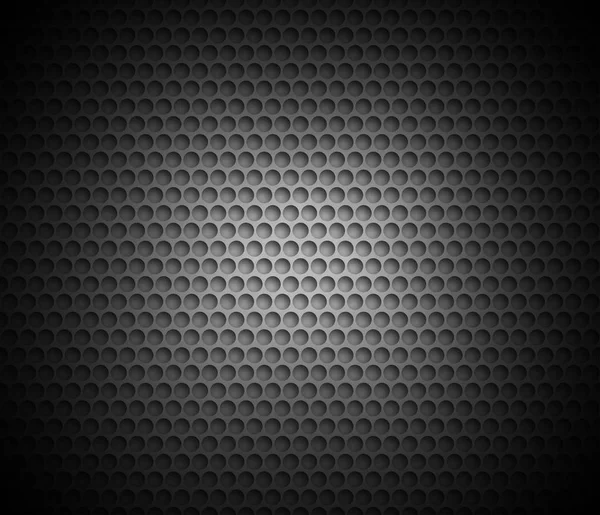 Fond Abstrait Noir Avec Fond Métallique Grille Cellules Rondes Arrière — Image vectorielle