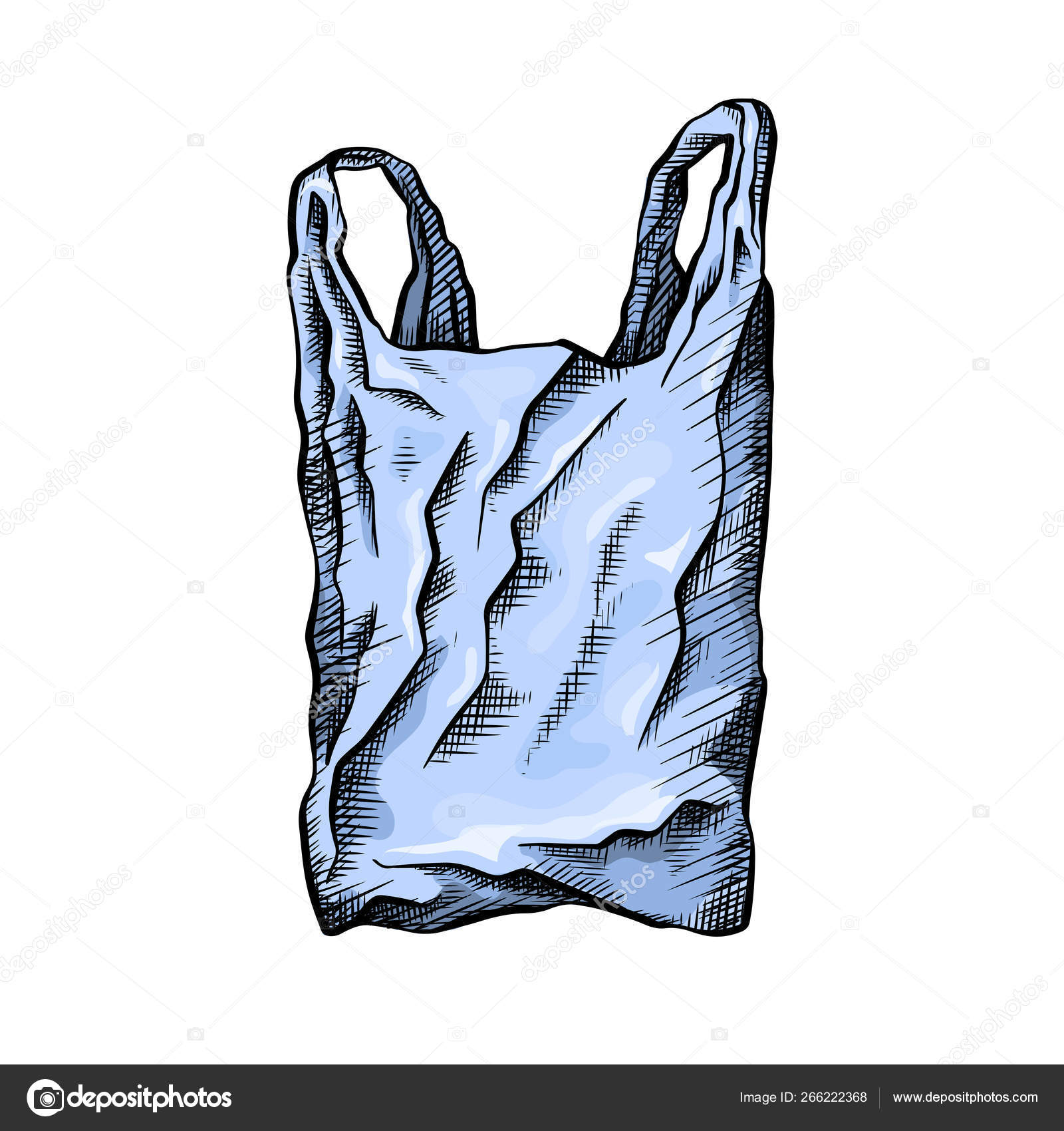 Bolsa Ecologica Bolsa De Plastico Para Colorear Dibujo Línea Para