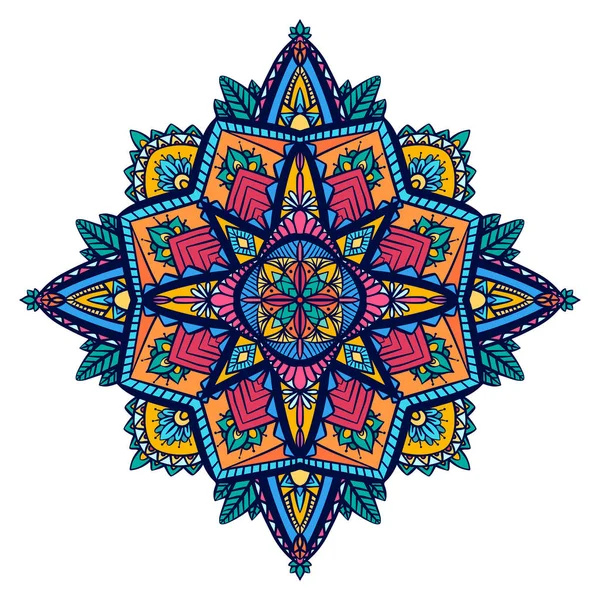 Tracery Kleurplaten Zen Mandala Het Object Gescheiden Van Achtergrond Vector — Stockvector