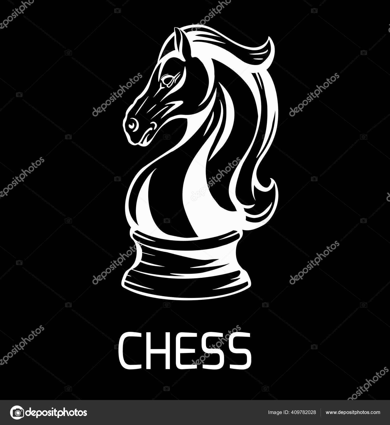 Cavaleiro De Xadrez Ou ícone De Cavalo Vector Estratégia De Xadrez