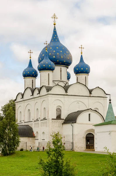 Malerischer Blick auf den suzdal kremlin, Russland. Goldener Ring Russlands — Stockfoto