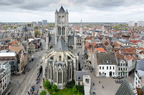 Kirche St. Nikolaus in Gent, Belgien — Stockfoto