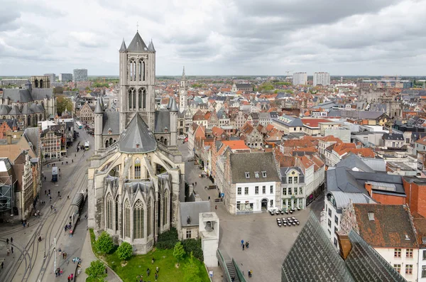 Kirche St. Nikolaus in Gent, Belgien — Stockfoto