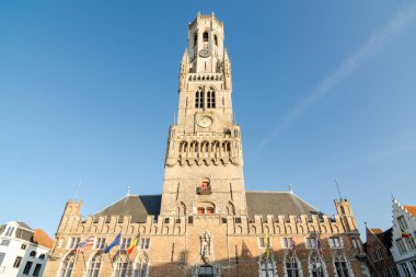 The Belfry of Bruges is a medieval bell tower in the historical centre of Bruges clipart
