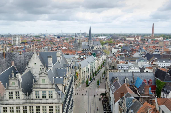 Tolle Aussicht Vom Turm Von Belfort Gent Belgien — Stockfoto