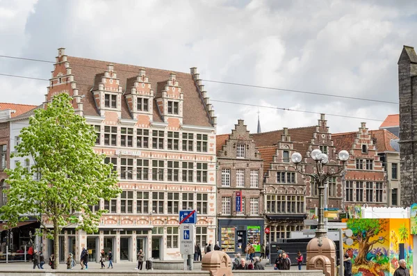 Ghent Belgien April 2017 Fassade Eines Gebäudes Historischen Stadtzentrum Von — Stockfoto