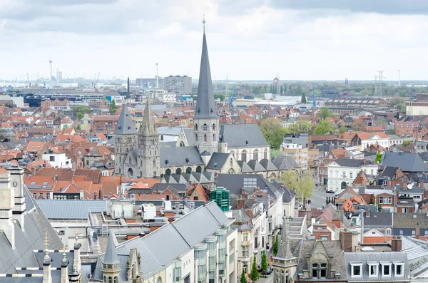 Kilátás Toronyból Belfort Gent Belgium Stock Kép