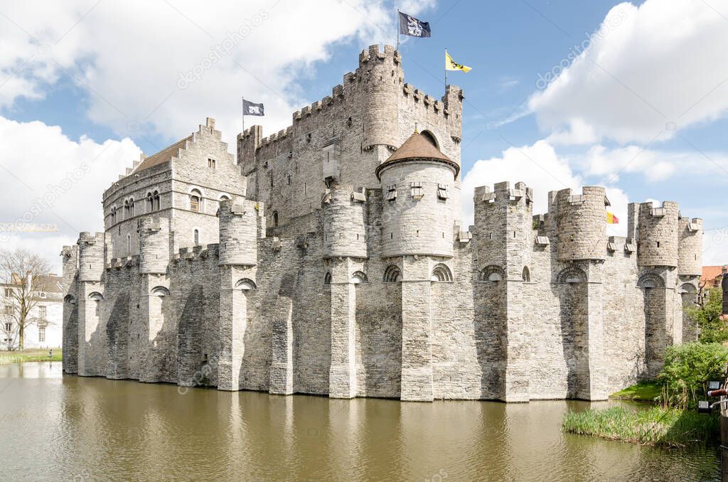 The Gravensteen or Castle of the Counts is a castle in Ghent, built in 1180 and is the only medieval castle in Flanders. Belgium
