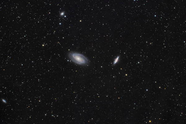Bode 's Galaxy M81 and M82 — стоковое фото