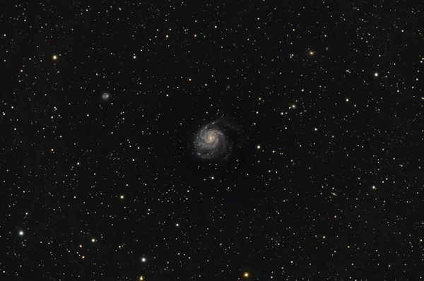 Messier 101 Pinwheel Galaxy Real Photo — Stock Photo, Image