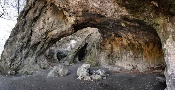 Parte Interior Famosa Cueva Sipka Cerca Stramberk Donde Encontraron Los —  Fotos de Stock