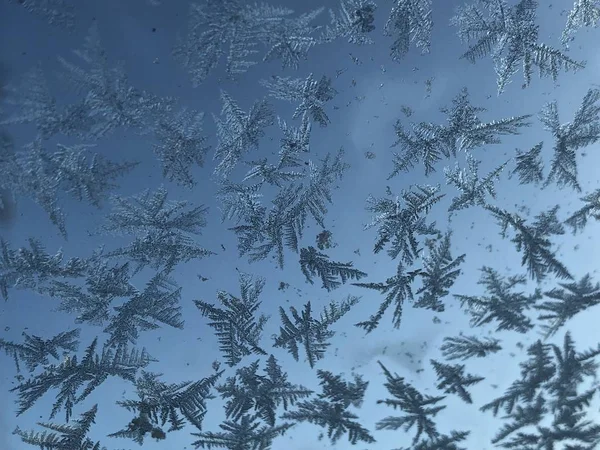Frosty Pattern Glass — стоковое фото