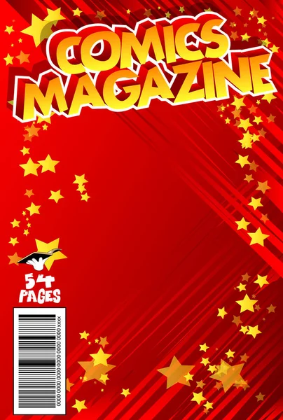 Soyut arkaplan ile düzenlenebilir çizgi roman kapağı.