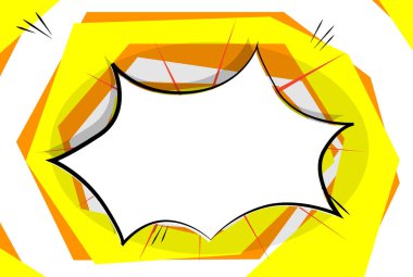 Vektör çizgi roman tarzı arka plan resimli.