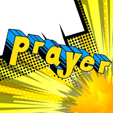 Dua - arka plan üzerinde çizgi roman kelime.