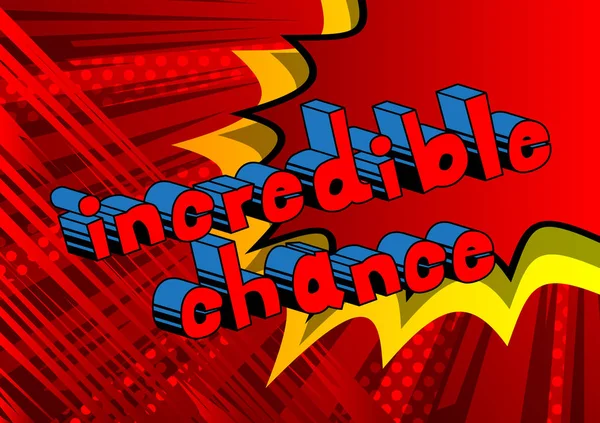 İnanılmaz şans - arka plan üzerinde çizgi roman kelime.