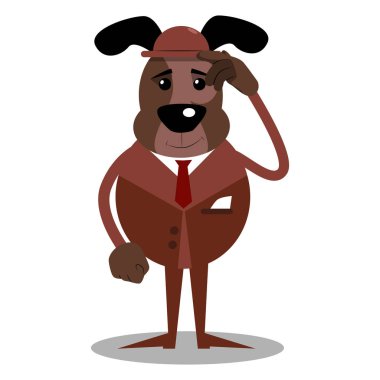 Karikatür resimli iş köpek karıştı.