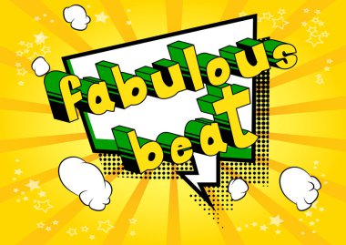 Muhteşem Beat - arka plan üzerinde çizgi roman kelime.