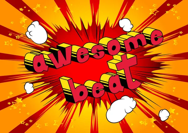 Harika Beat - arka plan üzerinde çizgi roman kelime.