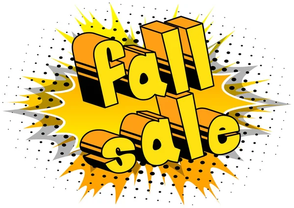 Satılık - arka plan üzerinde çizgi roman tarzı kelime düşmek.