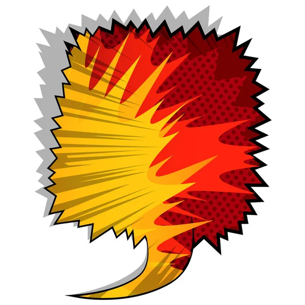 Çizgi roman arka plan ile dolu konuşma balonu.