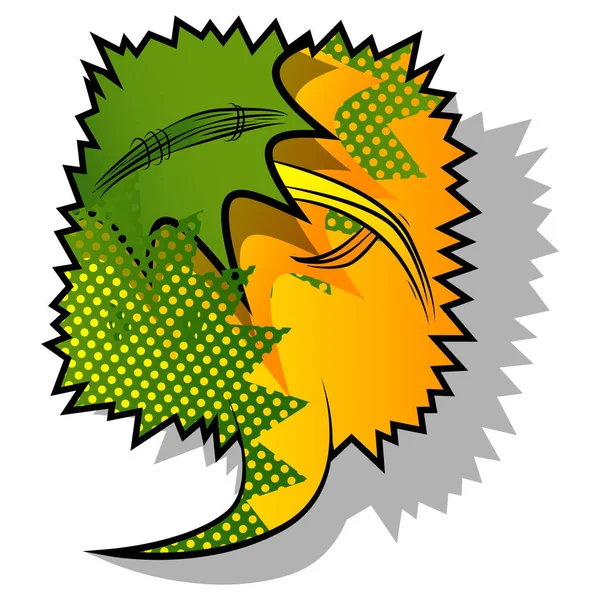 Çizgi roman arka plan ile dolu konuşma balonu.